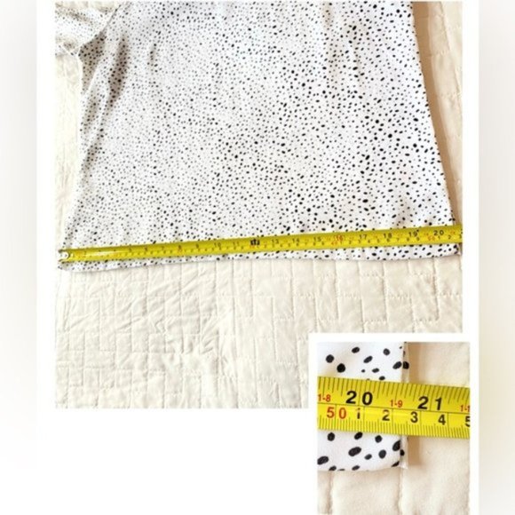 Dalmatian Print Cold Shoulder Blouse NEW - Picture 14 of 16